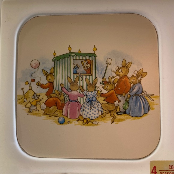 RARE🤩 VINTAGE! Bunnykins Coaster🐰 by Royal Doulton - Picture 2 of 10